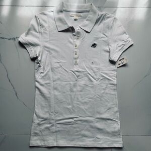 Aeropostale Light Gray Polo with Button Placket Women’s